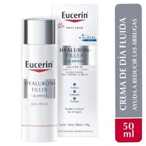 Eucerin Hyaluron-Filler 3X Effect Cream Facial Anti-Wrinkle for Combination Skin FPS15 50 ml
