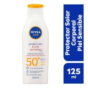 NIVEA SUN Sunscreen Body Protect & Sensitive FPS50+ 125 ml Sun Lotion in Cream