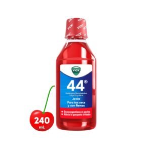 Vick 44 Cough Syrup with Guaifenesin & Dextromethorphan 240 ml