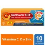 Redoxon AOX Vitamin C Tube with 10 Tablets Efervecentes without Sugar