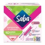Tampons Saba Super with Applicator Compacto 10 Pieces