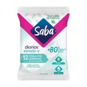 Wet Wipes Saba Sensiti-V 12 Pieces