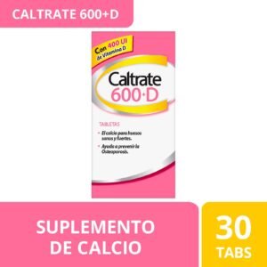 Caltrate Supplement Calcium 600 +D 600 mg/400 UI 30 Tablets