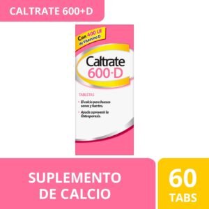 Caltrate Supplement Calcium 600 +D 600 mg/400 UI 60 Tablets