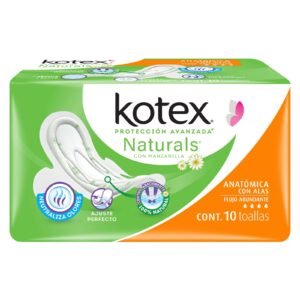 Sanitary Pads Kotex Naturals Chamomile with Alas 10 pcs