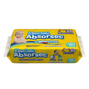Kleenbebé Absorsec Wet Wipes 120 pcs